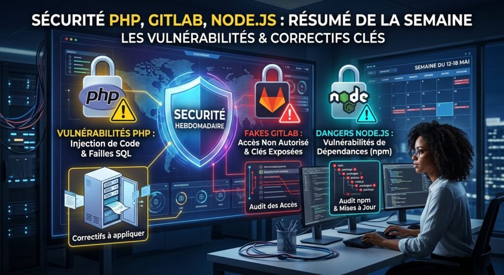 PHP2Shell, Node2Shell, GitLab CVSS 10 : le point sur les failles critiques de la semaine du 21 octobre 2026